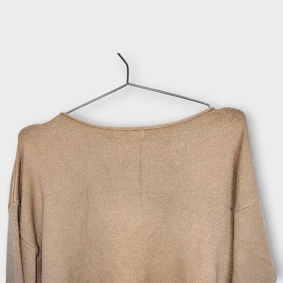 Mod Ref Womens Sweater Sz Small Classic Tan Fine Knit Classicore Lagenlook Cozy - Picture 4 of 11
